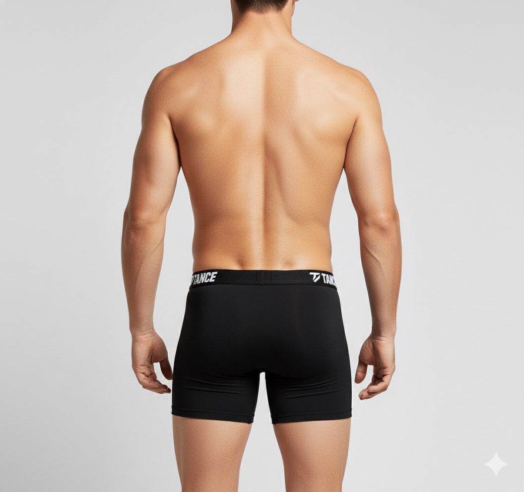 Solid Jet Black Tance Boxer