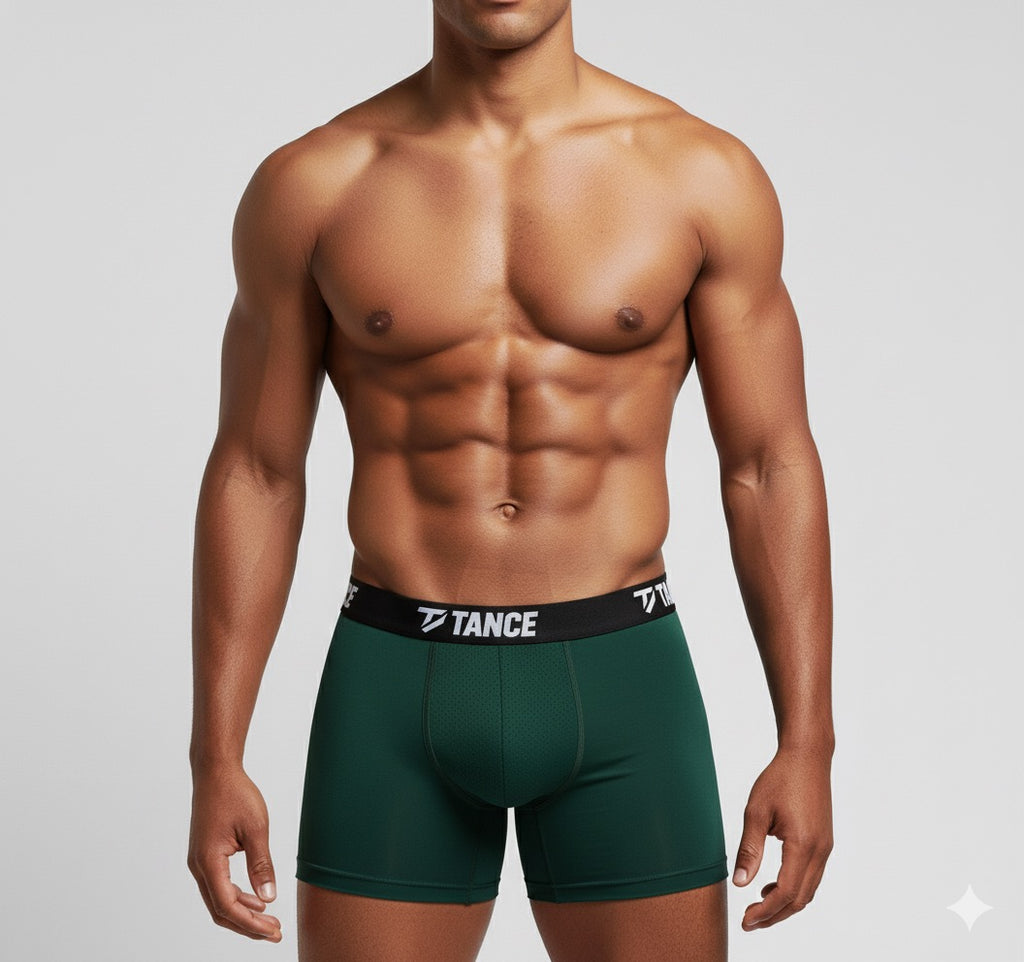 Solid Deep Green Tance Boxer