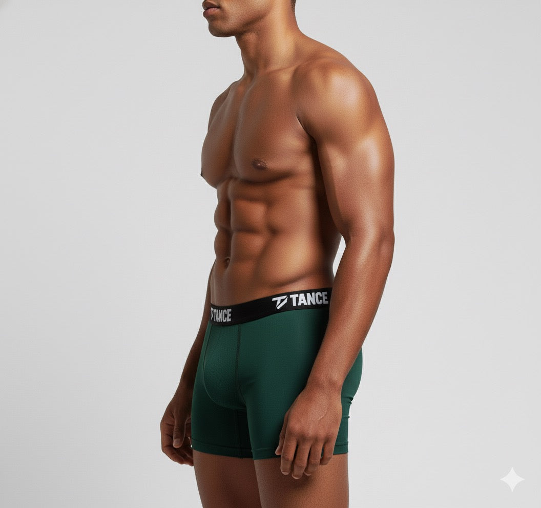 Solid Deep Green Tance Boxer