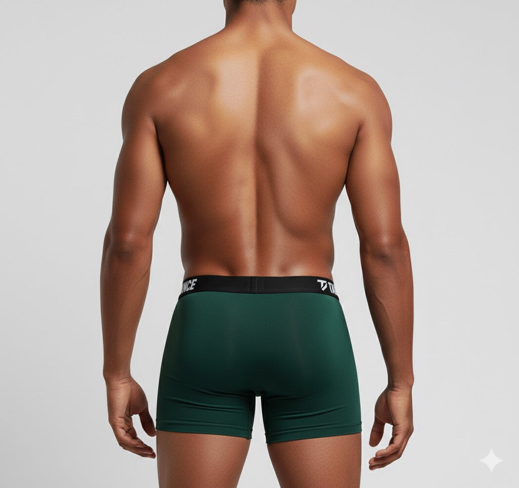 Solid Deep Green Tance Boxer